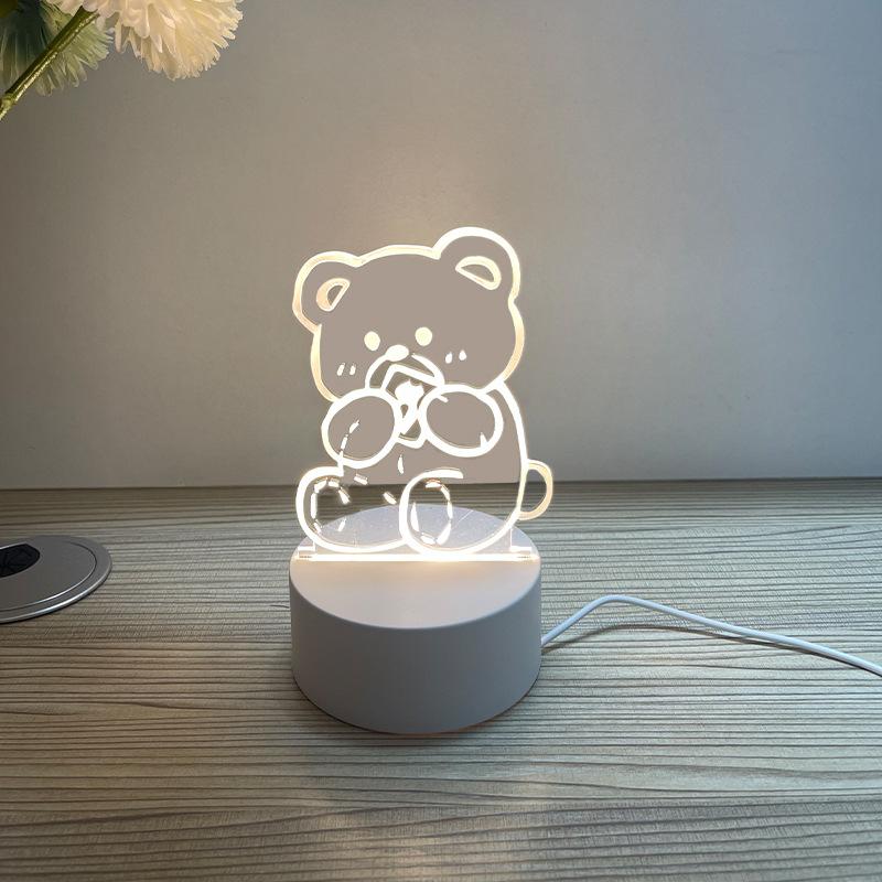 Creative Accompanying Hand Gift 3D Small Night Light Desktop Decorative Light Atmosphere Lamp Gift Bedside Luminous Atmosphere