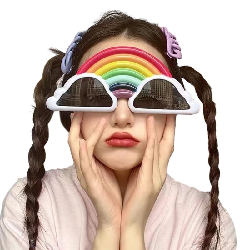 Lustige Party-Sonnenbrillen Neuheit Ausgefallene Brillen Fotoautomaten-Requisiten für Erwachsene Jugendliche Geburtstagsfeiern Strandpartys