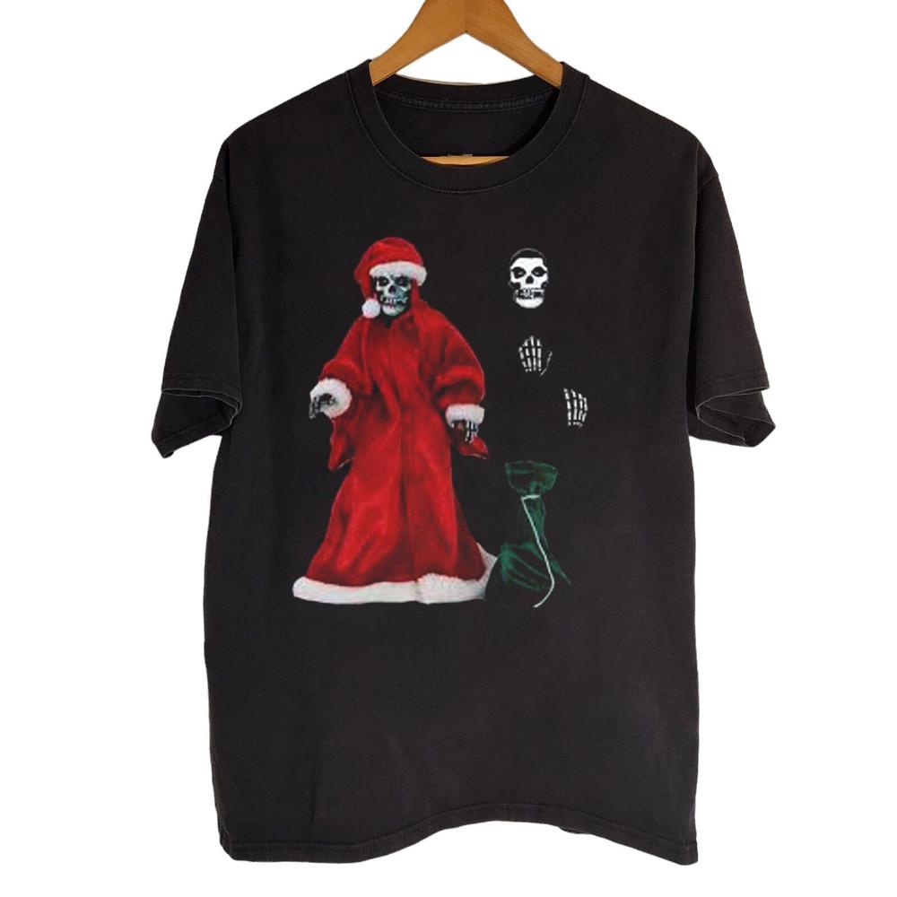 Misfits Christmas , Misfits Halloween Black Cotton T SHirt All size S-5XL HD607 Unisex T-Shirt S