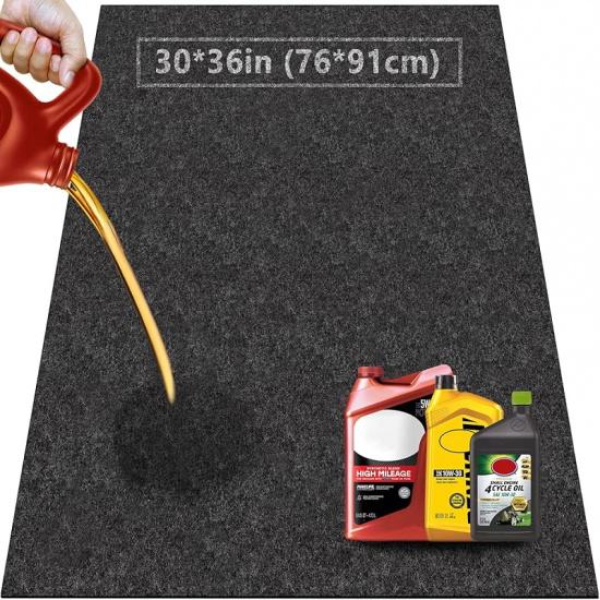 Oil Spill Mat For Garage Floor Under Car - 30X36 Inches Oil Splash Pad, Mechanic Floor Mat For Motorcycle, Refrigerator, Golf Cart, Basement