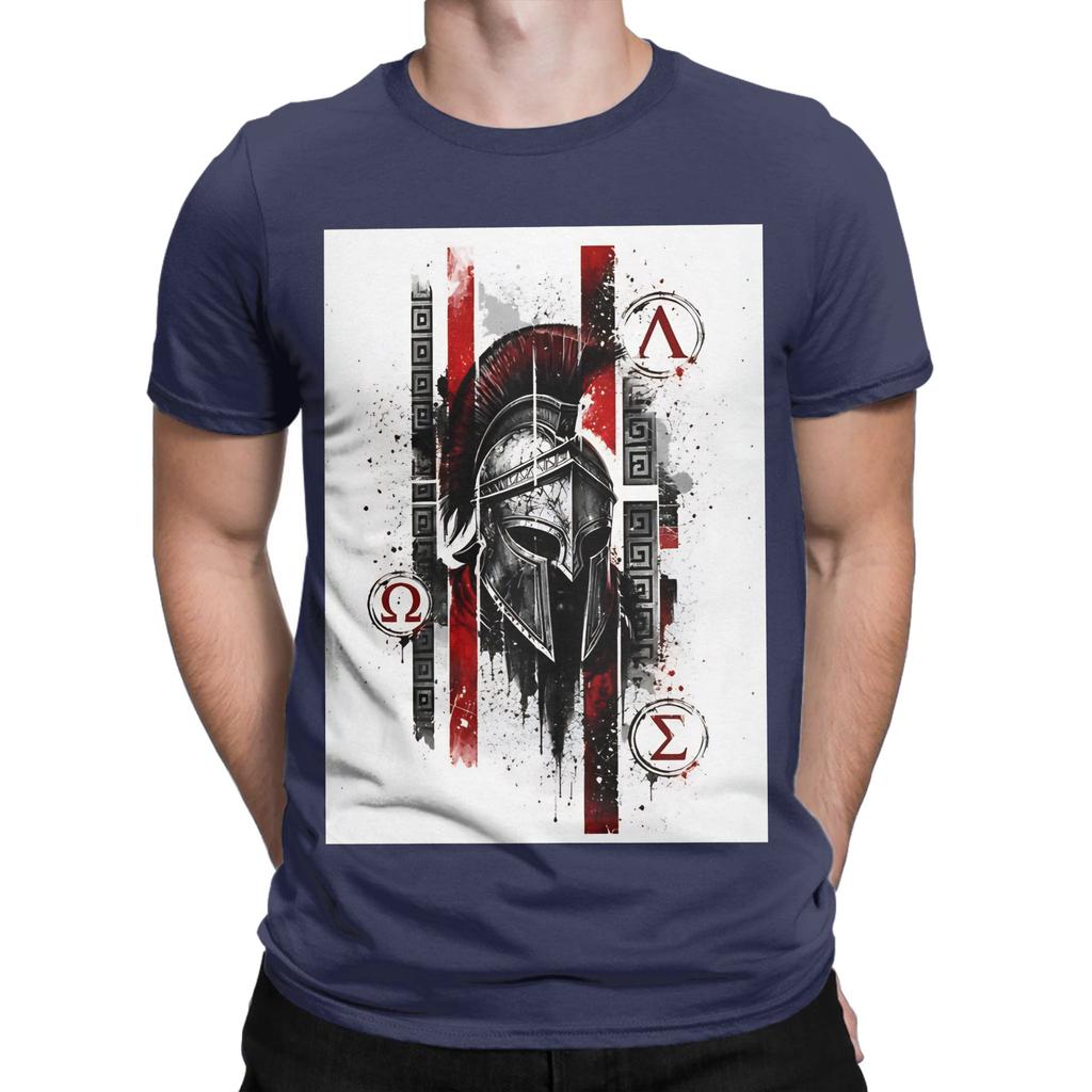 Glory And Discipline Retro Distressed Spartan Battle Helmet Tee Graphic 100 Cotton Tshirt Spartan Tops Tees For Unisex