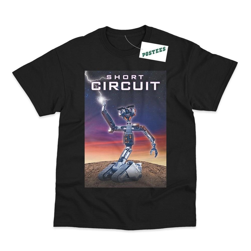 

Short Circuit Movie Poster Direct To Garment Printed T-Shirt 4XL