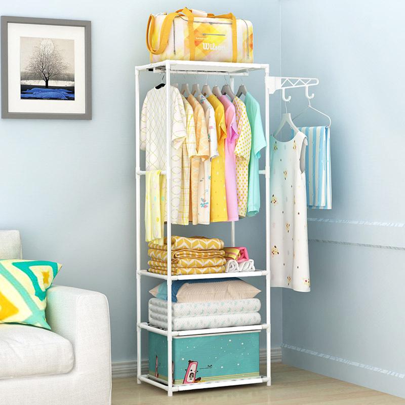 Multifunctional Wrought Iron Coat Rack - Colorful, Creative, Floor-Standing, Minimalist Modern for Home Bedroom.