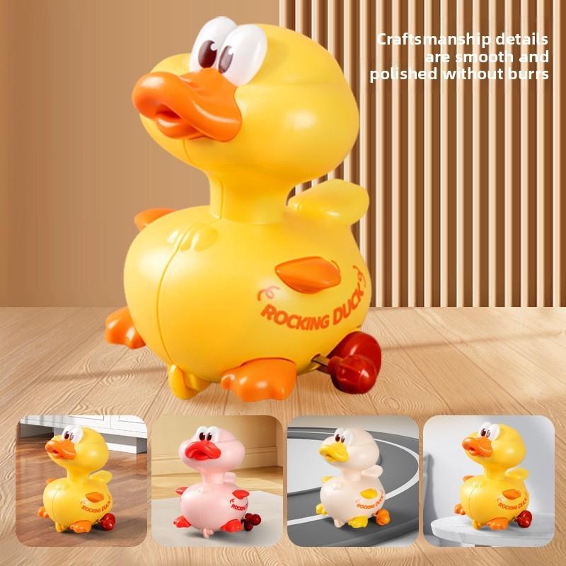 Mechanical Swinging Toy Duck Toddlers Learning Development Plastic Material