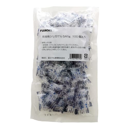 

Fujigel Sangyo Silica Gel Food Desiccant, 1g x 100 count x 1 bag, for cameras, snacks, dry food, pet food, and hearing aids (Type A).