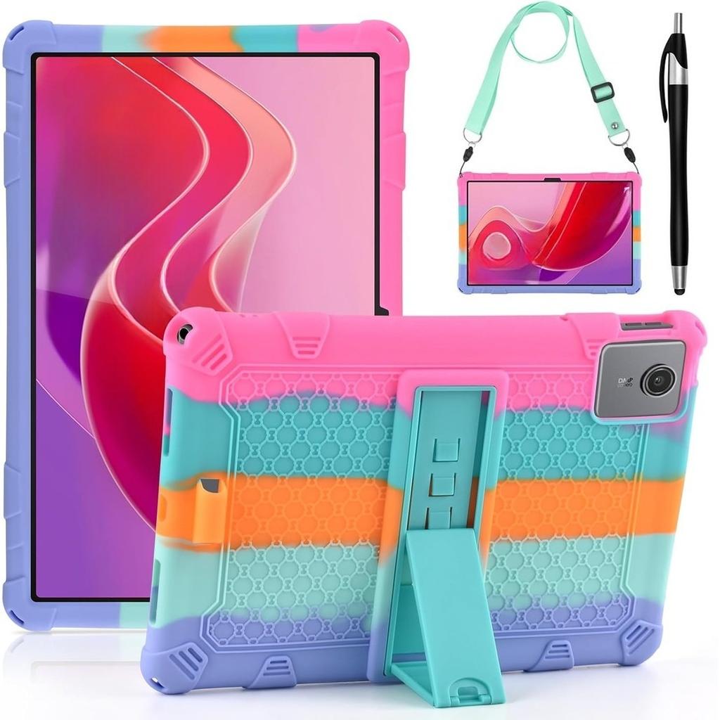 Soft Silicone Kids Safe Case for ZTE Nubia Pad Pro Global 10.9 2025 Nubia Pad Pro 10.9 with Shoulder Strap Stylus Pen