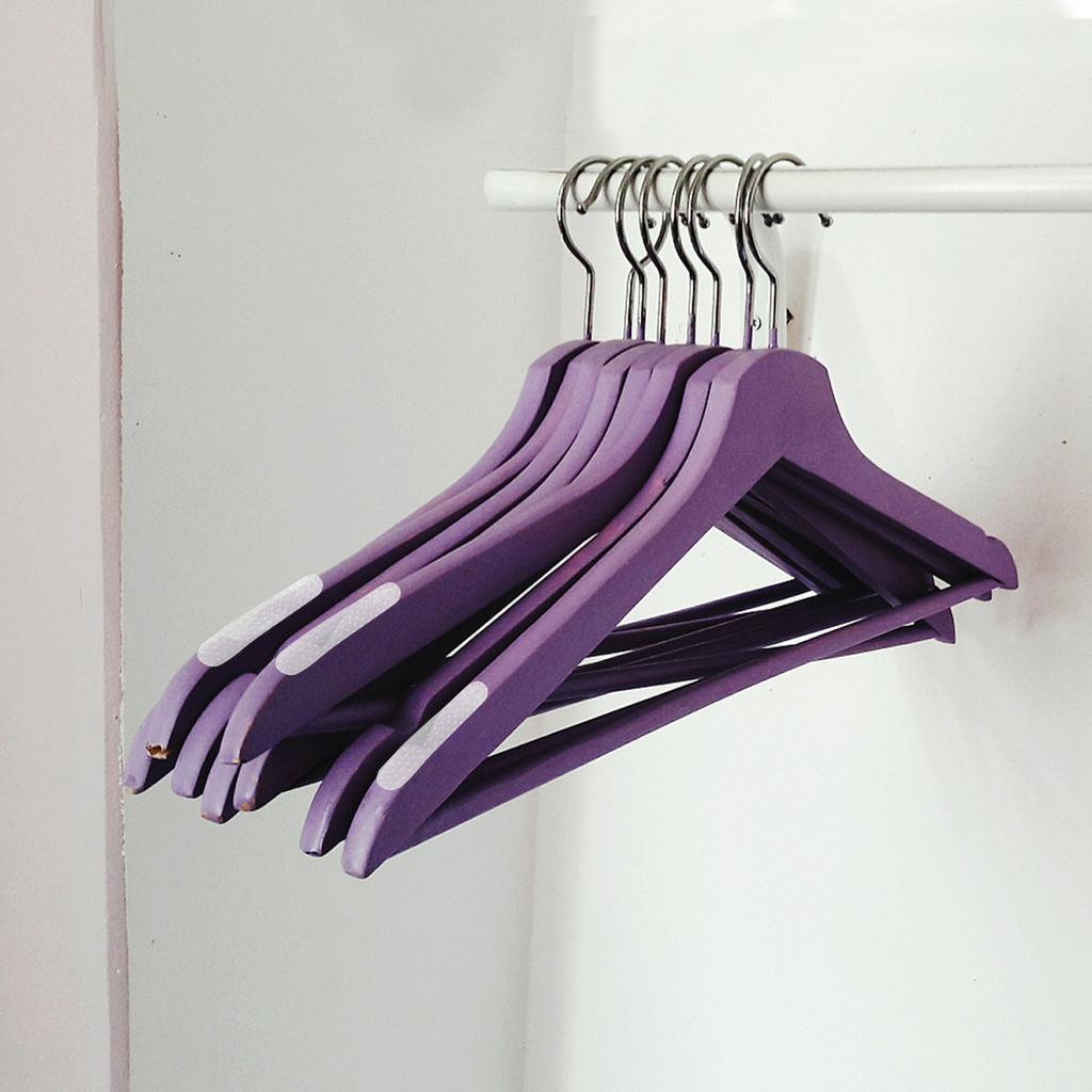 30Pcs Silicone Anti Slip Hanger Strips Clothes Hanger Grippers Self Adhesive Non Skid Grip Tape for Suit Blouse Dress Shirt