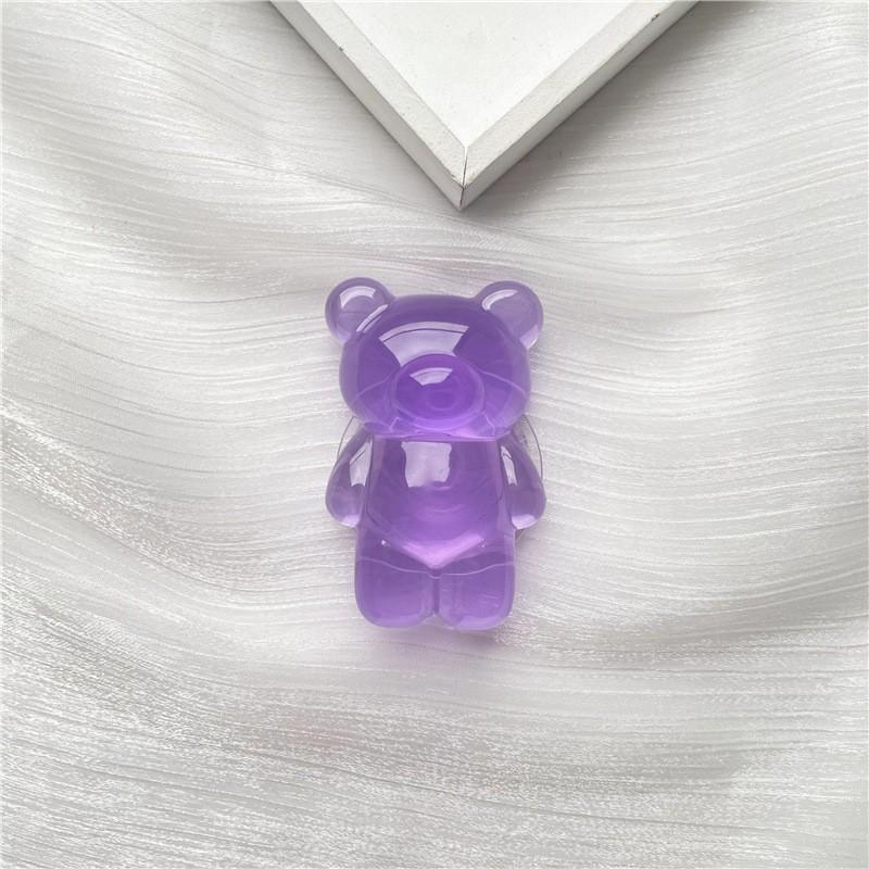 

Three Dimensional Transparent Cloud Dropper Adhesive Teddy Bear Airbag Bracket Creative Lazy Internet Celebrity Desktop Extendable Support Phone