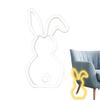 Easter Bunny Tail Shape LED Neon Lights USB Charging Cartoon Spring Rabbit Lamp Desk Decor For Teen Kids Girls Boys