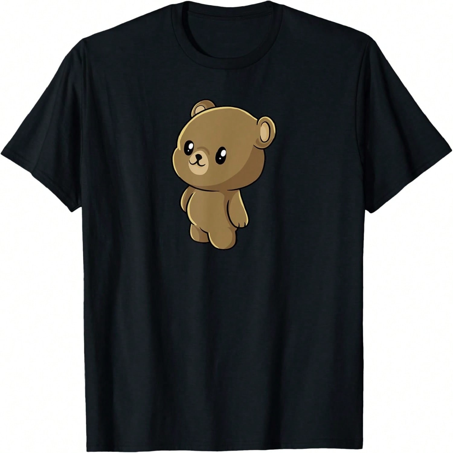 Kawaii Brown Bear Gift - Anime Grizzly Bear T-Shirt S разноцветный