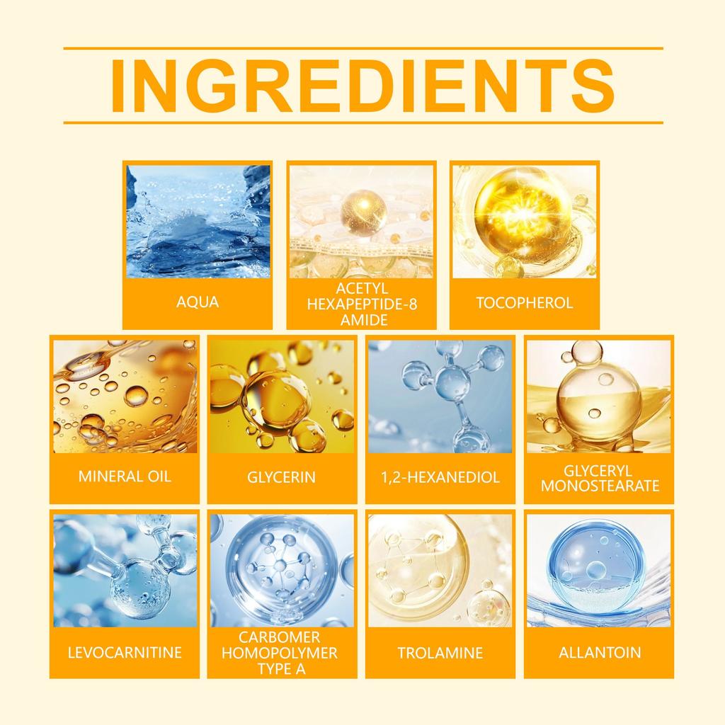 Gesundheits-Schlankheitscreme Hellt auf, Reduziert feine Linien, Strafft und formt das Gesäß, Richtet die Körpercreme auf, Brennt