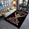 Warriors Graphic Carpet Design suitable as a non-slip mat for the living room or bedroom sofa