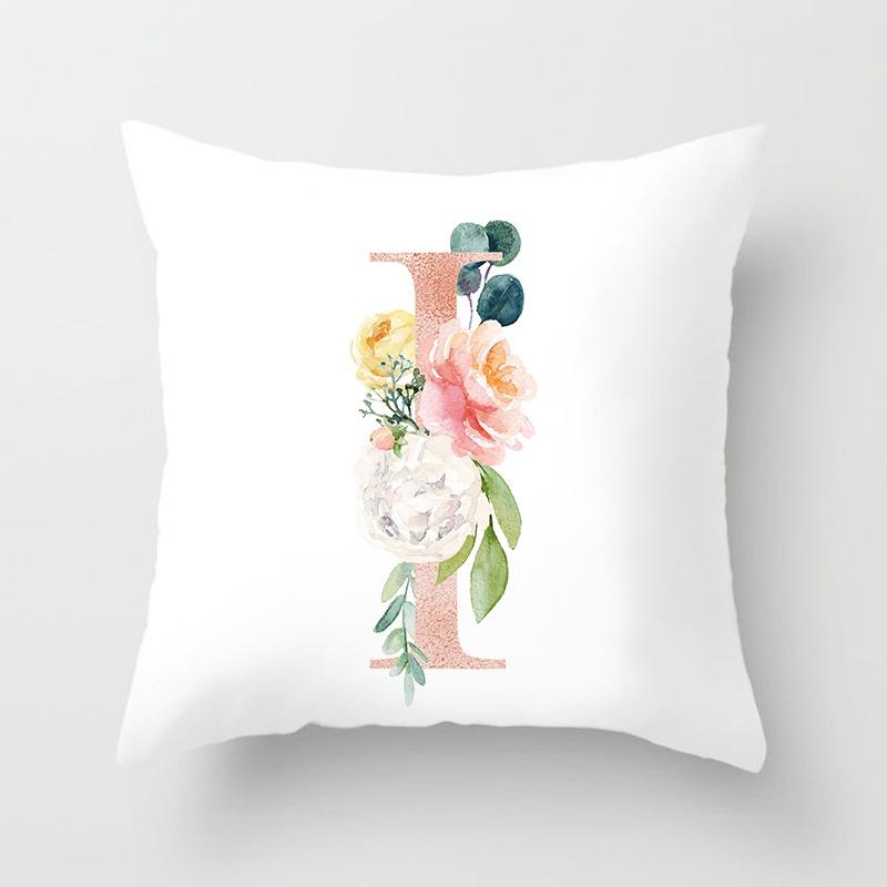 

26 Декоративные наволочки с узором в виде английского алфавита для гостиной, спальни, квадратные наволочки для подушек 40x40cm