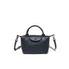 Handwoven Leather Crossbody Bag Adjustable Strap Dumpling Shape Medium Size Fashion Accessory