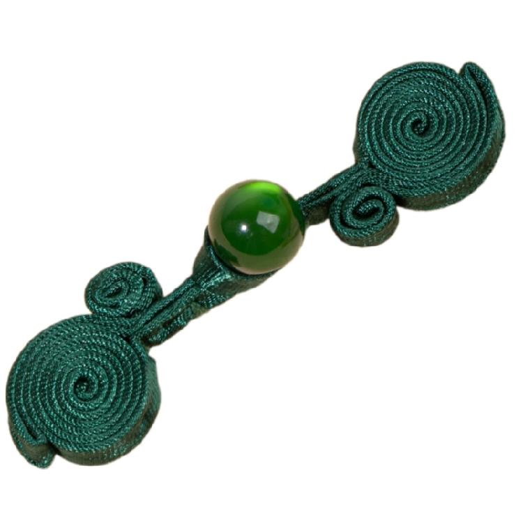 Elegant Jades Beads Buttons Handmade Chinese Closure Buttons Trendy Buttons for Enhancing Chinese Dresses
