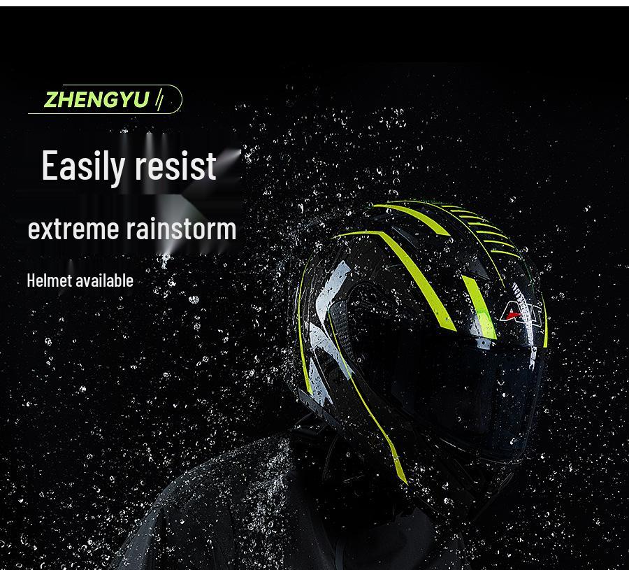 Men's Full Body Explosion-Proof Raincoat: Durable, Split-Type Rainproof Suit for Motorcycle Riders and Delivery Personnel.