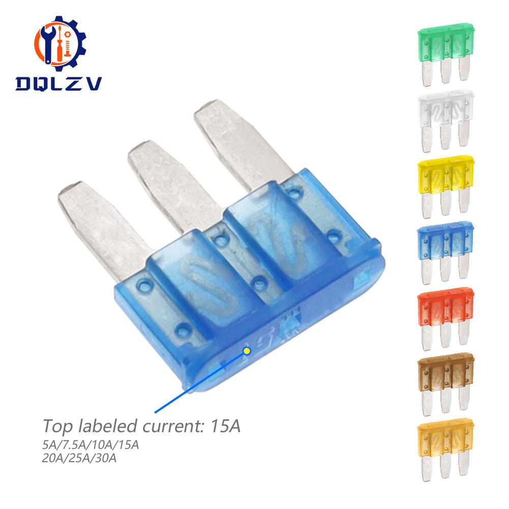 Micro3 Fuse 3 Pins High Quality Automotive Car Fuses For Ford Focus Mondeo Dodge JEEP 5A 7.5A 10A 15A 20A 25A 30A