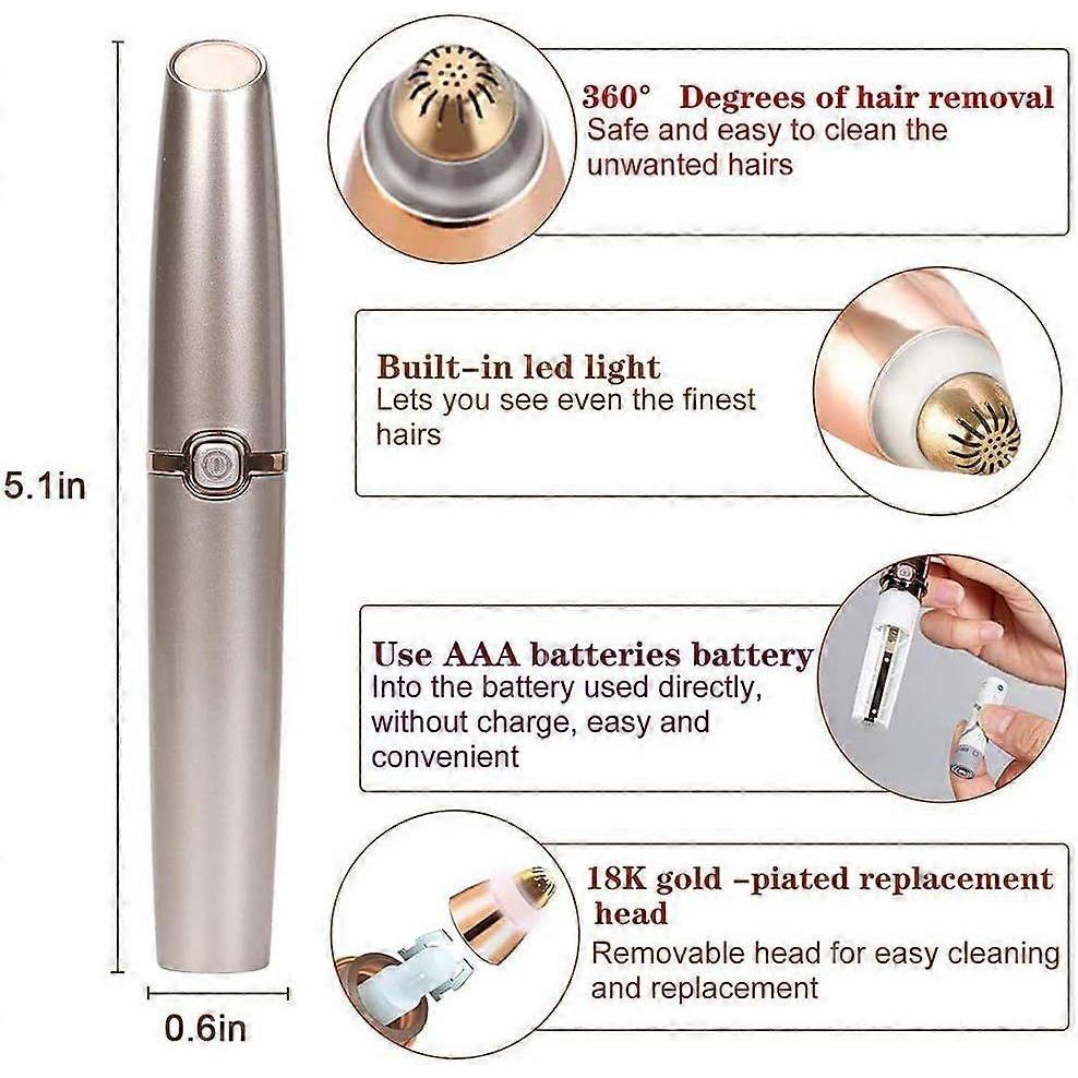 2026 Latest Model  Eyebrow Epilator, Painless Precision Eyebrow Trimmer Eyebrow Epilator Eyebrow Facial Razor for Face Lip Nose Facial Hair Remova