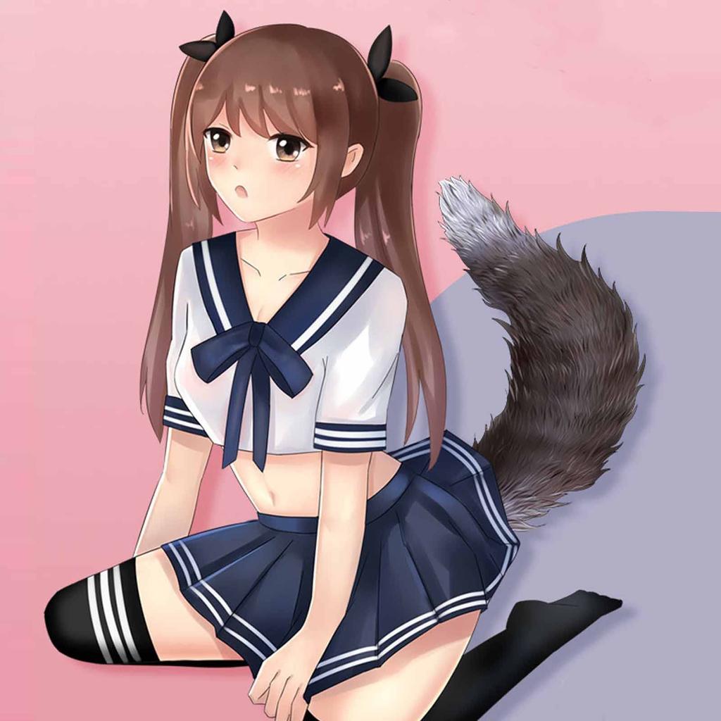 Anal Tail Plug Bullet Anal Vibrator for Cute Anal SM Cute Costume Prop Vibrator, Plug, + Vibrator, Women, Beginner, Silicone, Tail, Toy,