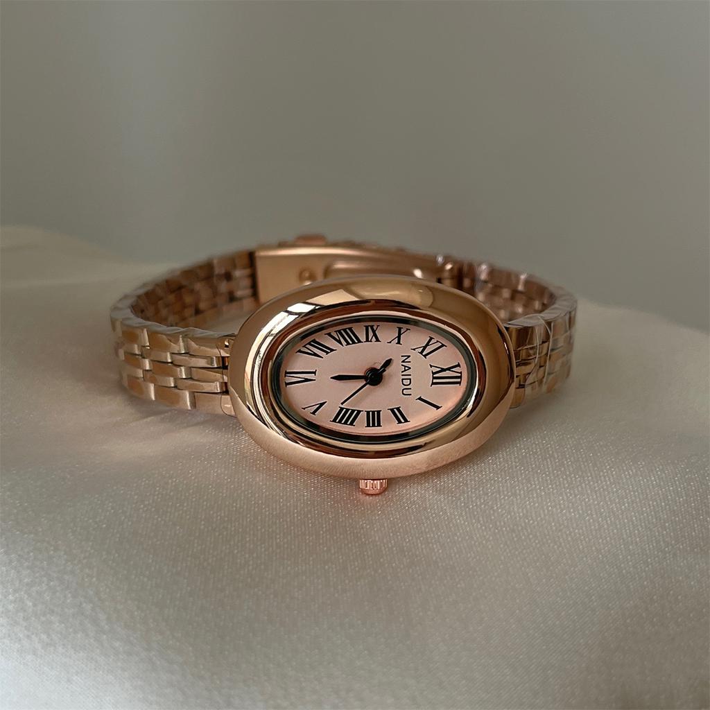Supply Bathtub Oval Watch Women'S Exquisite Medieval Small Gold Watch Quartz Women'S Watch