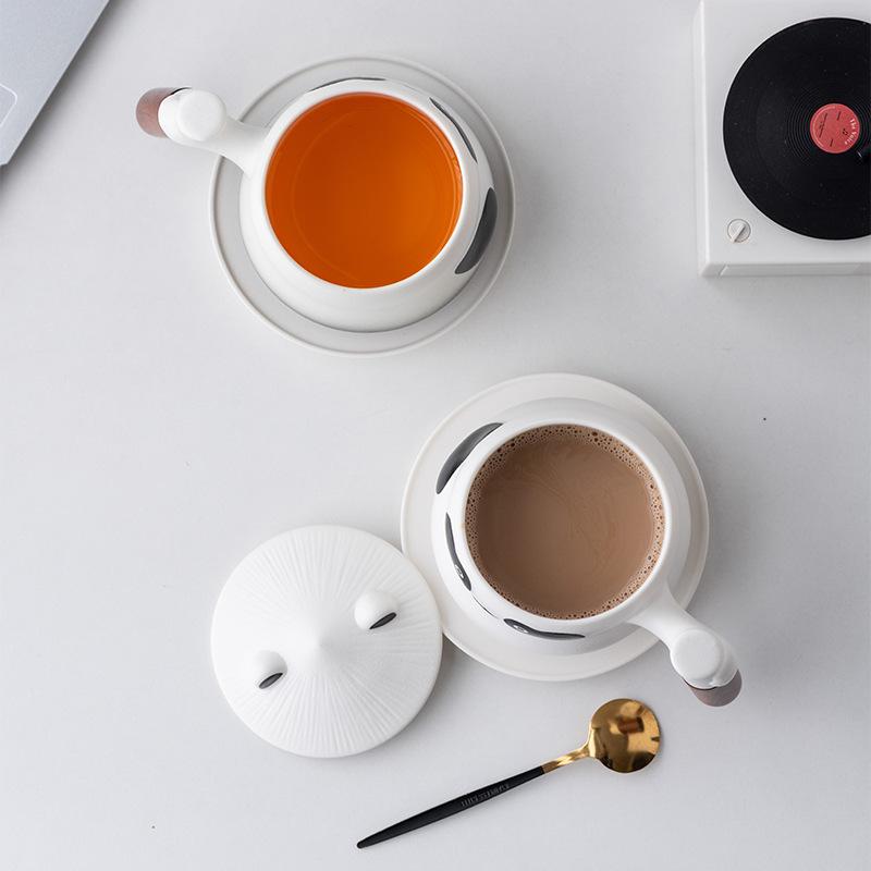 Creative Guochao Panda Mug Couple Cup Gift Box for Girls Valentine's Day Friends High-end Birthday Gifts