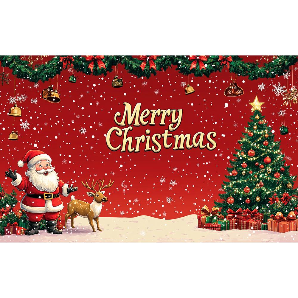 Merry Christmas Banne Christmas Decoraton Merry Christmas Santa Claus Banner Home Decoraton Background Xmas Party New Year Decor