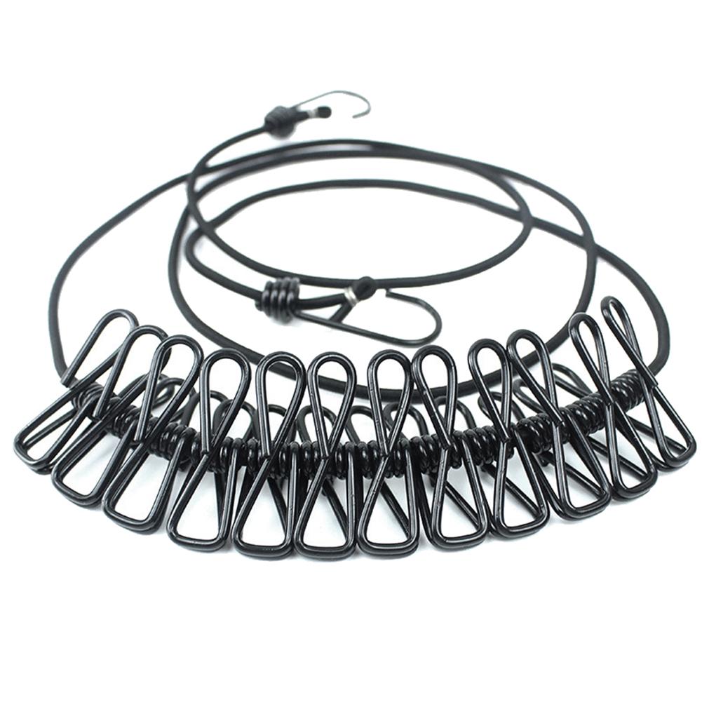 Pants Hanger Clips Laundry with Clothesline Rope Drying 12 ADM