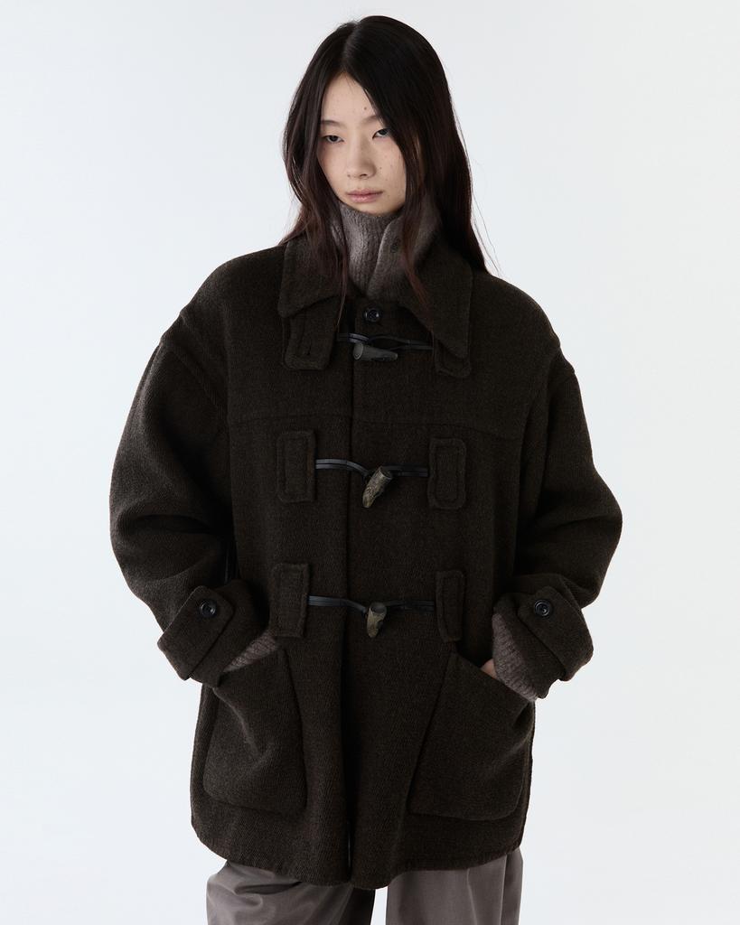 THEENDQUESTION Toggle Handmade Coat / Brown