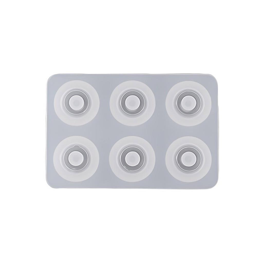 Resin Beads Molds with Hole Silicone Resin Epoxy Molds for Cabochon Gemstone Pendant Earrings Jewelry Casting Molds