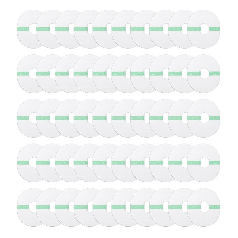 50x Patches Waterproof Adhesive Patch Latex Hypoallergenic Adhesive Waterproof Sensor Overpatch Tape for Outdoor Climbe