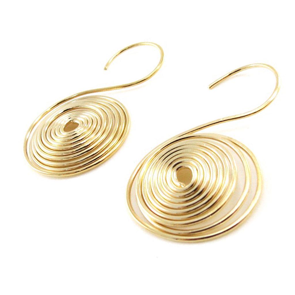 Les Trésors De Lily [C4762] – Vergoldete „Acrobatics“-Ohrringe