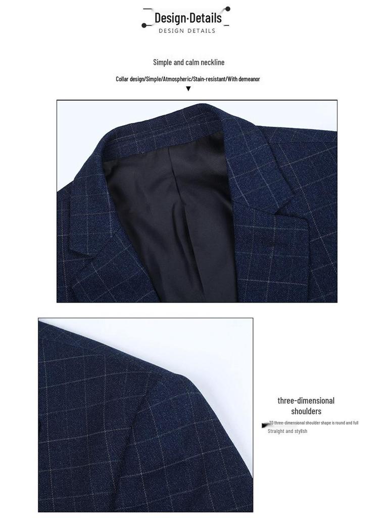 2025 Men's Slim Fit Business Suit Jacket | New High-End Autumn Collection