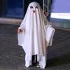 Halloween New Cosplay Costume Horror Fright Ghost Smile Face Black Eye Cloak Adult Children Stage Performance Cosplay Costume