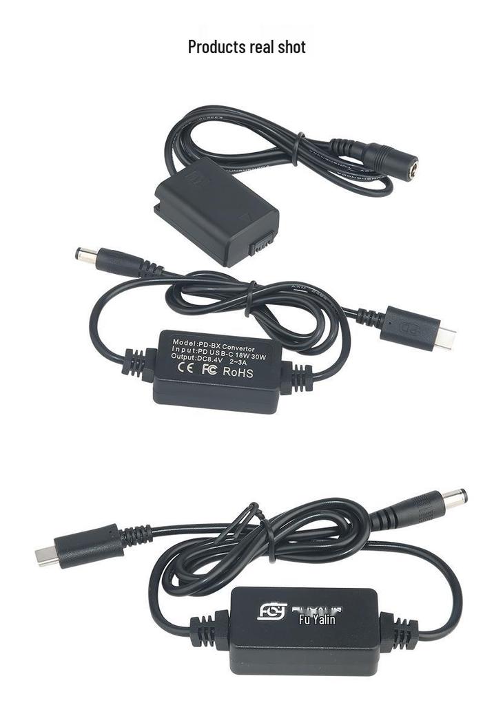 PW20 PD/Type-C Adapter for Sony Mirrorless Cameras: A7S2, A6000, A6300, A7RIII, FW50