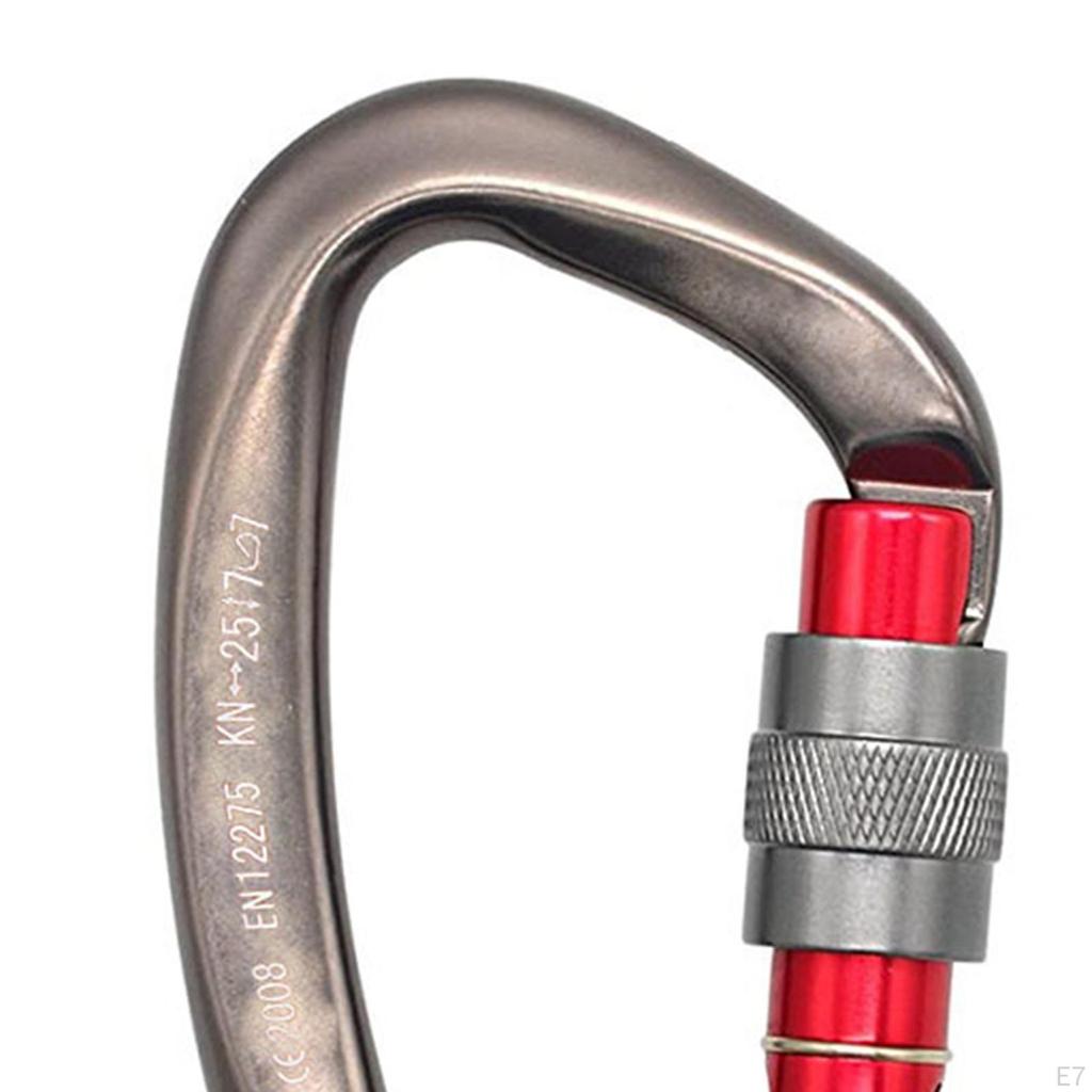 Carabiner Clip D Rings Carabiners Utility Hooks Keychain Webbing Release Hook for