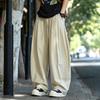 Nouveau pantalon sabre style old money d'été pour hommes en coton et lin pantalons décontractés grande taille bloomers amples pantalons à jambes larges