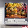 2D Flat Surface, 1-piece Feature: Autumn Landscape Photography Tapestry, Suitable for Room Decoration and Party Backdrop