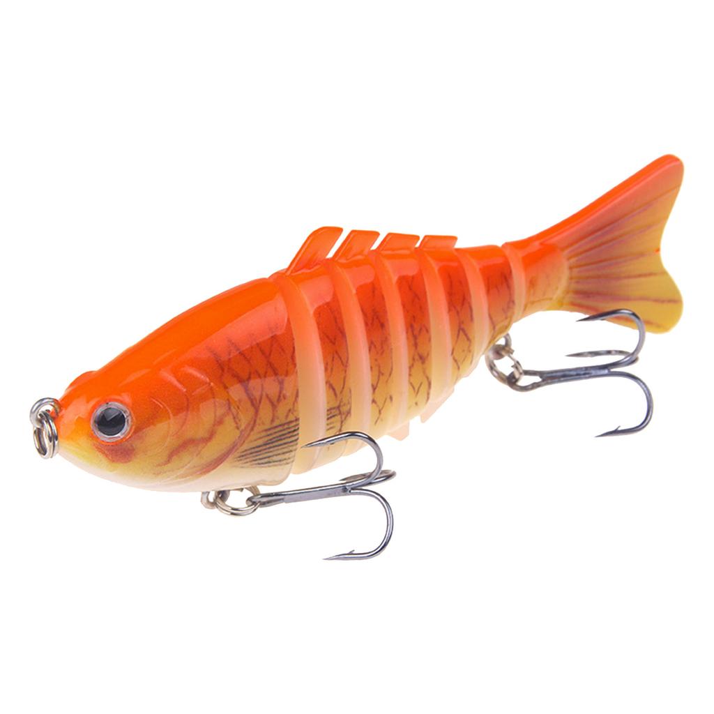Señuelo de Pesca Articulado en Múltiples Secciones Crankbait Artificial Múltiples Secciones Articuladas Cebo Duro Swimbait Trolling Aparejo de Pesca Carpa