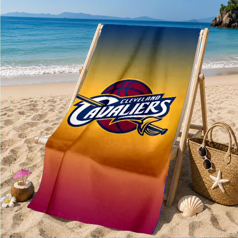 Cleveland Lights Shadows Beach Towel, Microfiber Beach Towel, Perfect For Pool, Beach, Travel, Home Decor Beach Party Fan Gifts