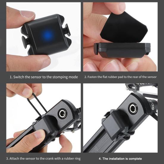 Kadence Rychlost Duální Senzor Cyklistické Příslušenství Duální Režim Funkce IP67 Vodotěsný Cyklocomputer Tachometr Senzor