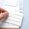 40/80/100/160 Pages Frosted Simple Pure White Index Stickers Transparent Label Stickers DIY Sticky Notes Office School Supplies