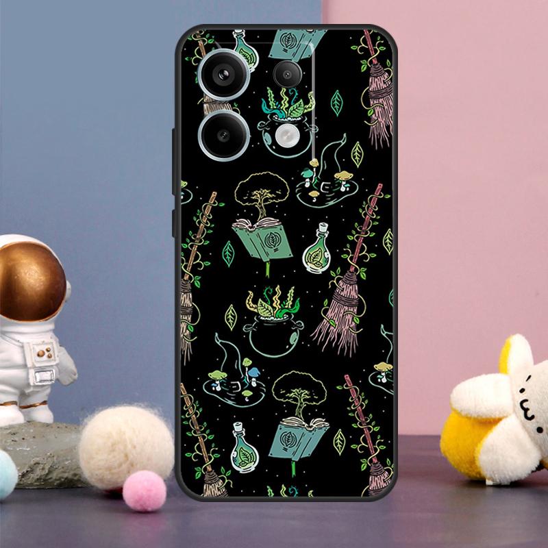 Occult Witchcraft Moon Gothic Witch Case For Xiaomi Redmi Note 13 Pro 12 11 9 10 9S 10S 11S 12S Redmi 12 13 10C 12C 13C Cover
