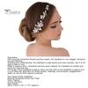 Bridal Accessories Fashion Women Rhinestone Flower Wedding Hair Decorations Party Headband Headdress Jewelry