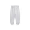 Li Ning Daily Prosperity Series Solid Color Elastic Mid Waist Tapered Knit Sports Pants Men Bottoms Flower-Gray Deep-Antarctic-Gray AKLU039-3