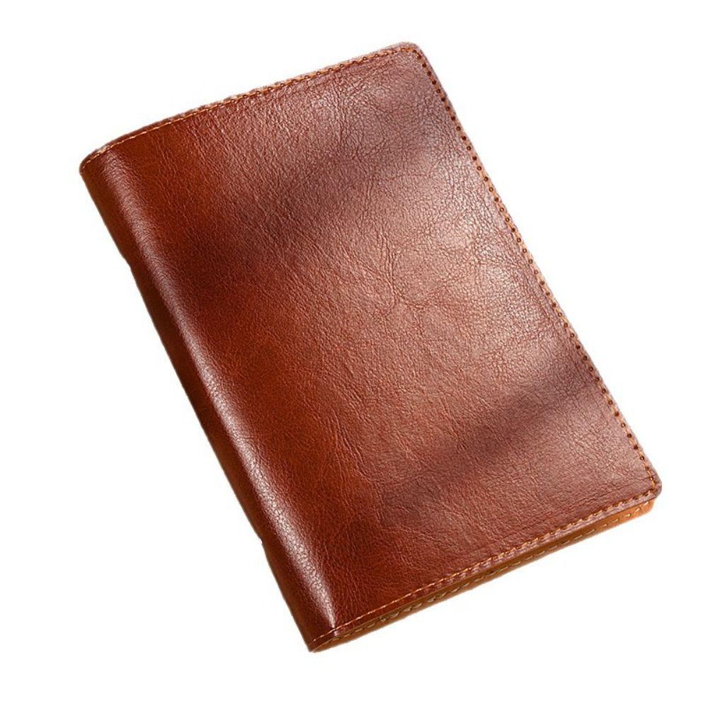 High Quality A5/A6 Notebook PU Leather Loose-leaf Diary Book Detachable Shell Binder Notepad Student
