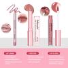 3-teiliges Lippen-Make-up-Set Lipliner Lipgloss Lippenstift Spiegeleffekt Beep Lips Hohe Farbe Lang anhaltend Spendet Feuchtigkeit Reise-Mini-Set
