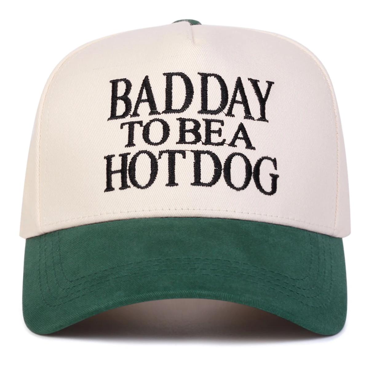 

Unisex BAD DAY TO BE A HOTD Embroidery Baseball Caps Spring Autumn Outdoor Adjustable Casual Hats Sunscreen Hat Sports Cap зелёный