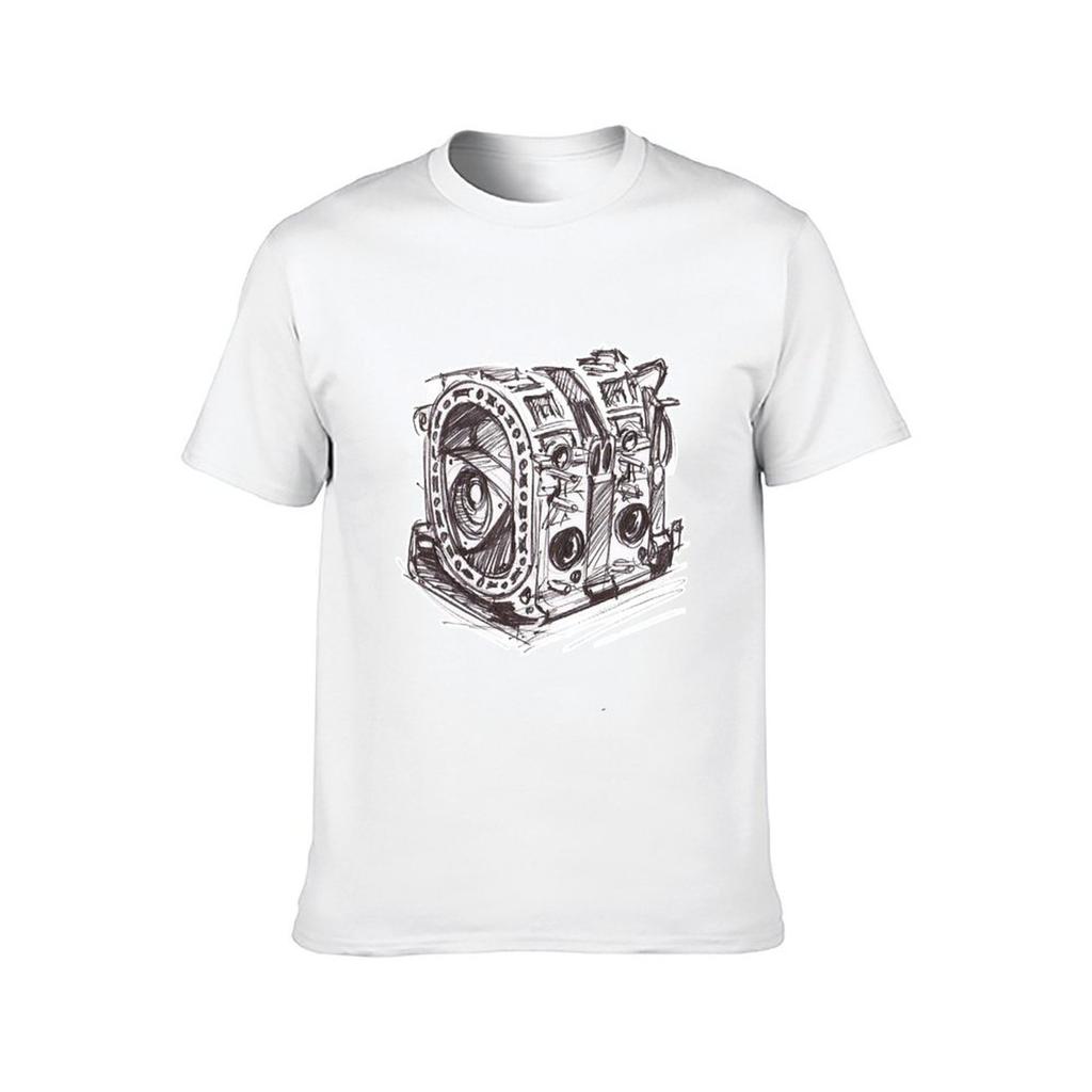 Wankelmotor T-Shirt t shirts für Mann schmale Passform t shirt individueller Aufdruck T-Shirt