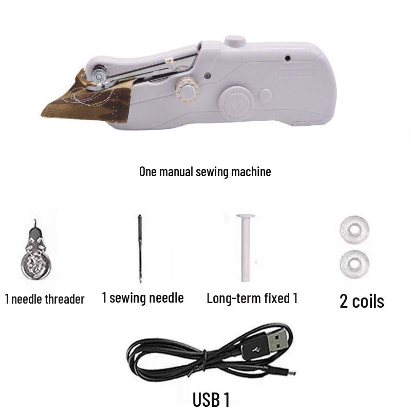 

Портативная мини-швейная машинка для ручного шитья DIY Pocket Manual Sewing Machine