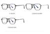 Titanium Anti-Blue Light Glasses, Fashionable Academic Style, Metal Frames, Flat Lenses, Myopia Compatible - Model 2402.